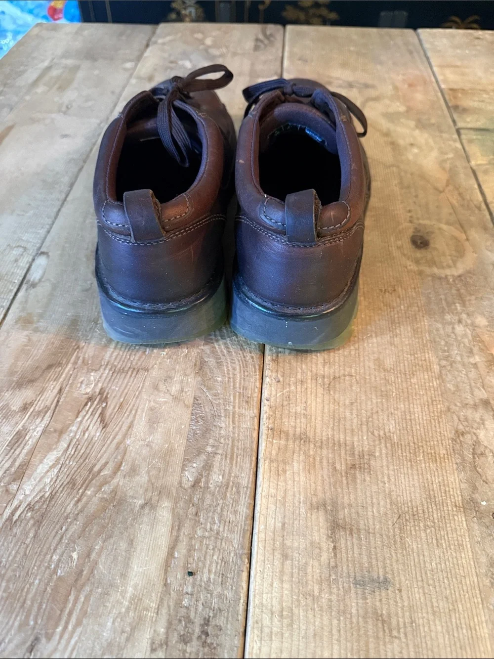 Dr. Martens Brown Leather Lace-Up Oxfords